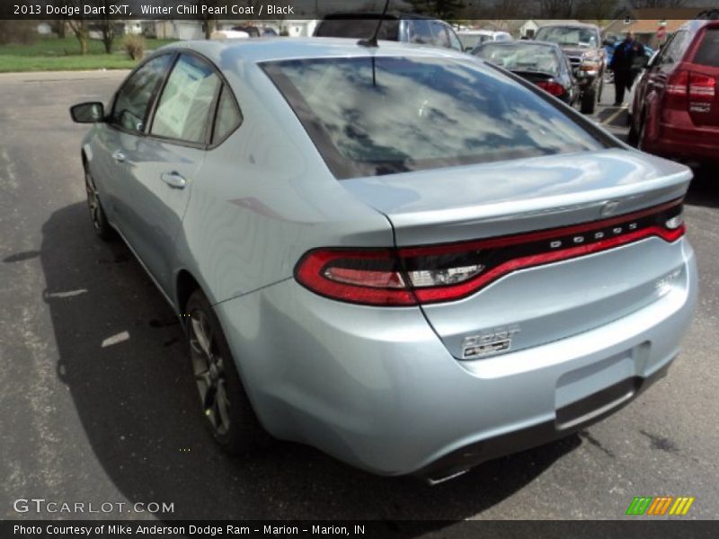 Winter Chill Pearl Coat / Black 2013 Dodge Dart SXT