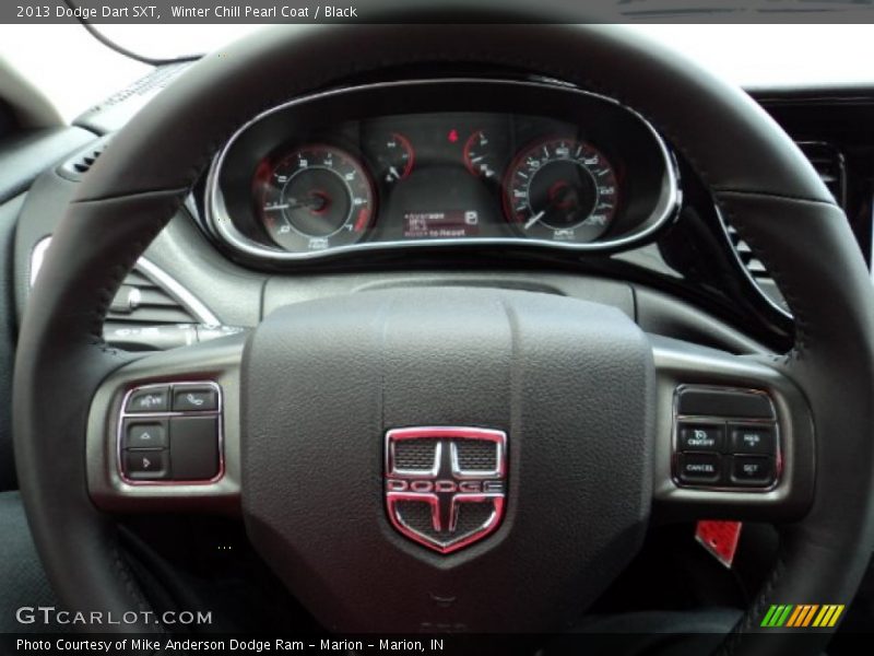 Winter Chill Pearl Coat / Black 2013 Dodge Dart SXT