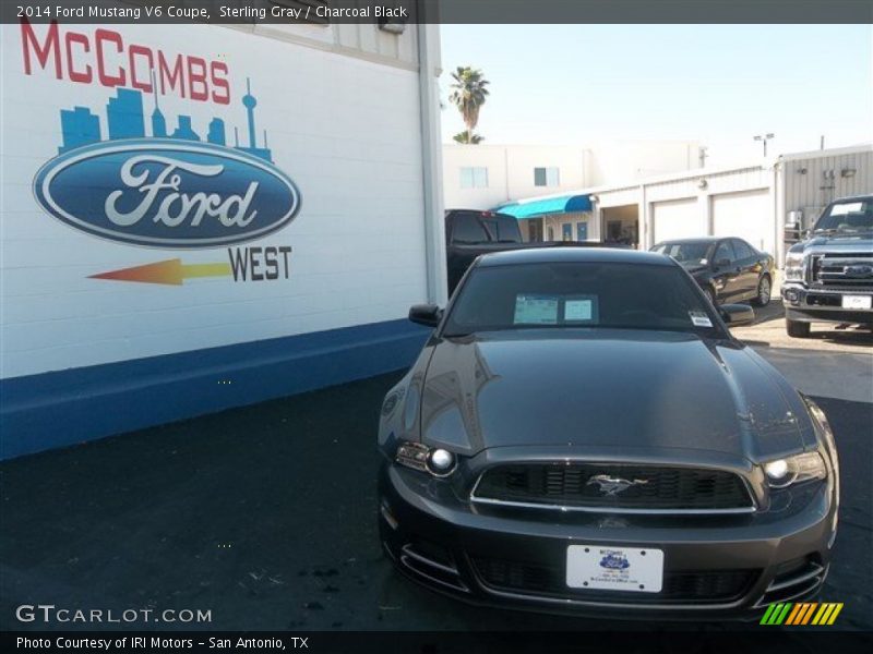 Sterling Gray / Charcoal Black 2014 Ford Mustang V6 Coupe