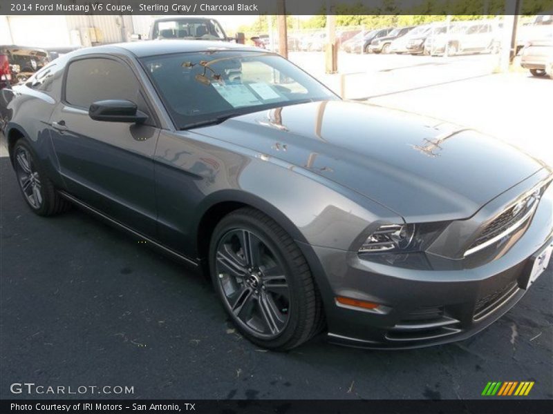 Sterling Gray / Charcoal Black 2014 Ford Mustang V6 Coupe