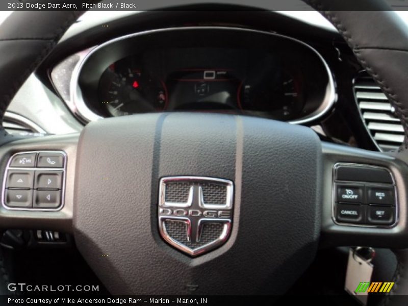 Pitch Black / Black 2013 Dodge Dart Aero
