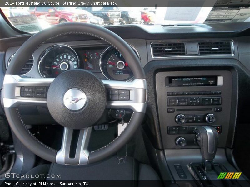 Sterling Gray / Charcoal Black 2014 Ford Mustang V6 Coupe