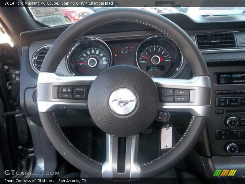 Sterling Gray / Charcoal Black 2014 Ford Mustang V6 Coupe