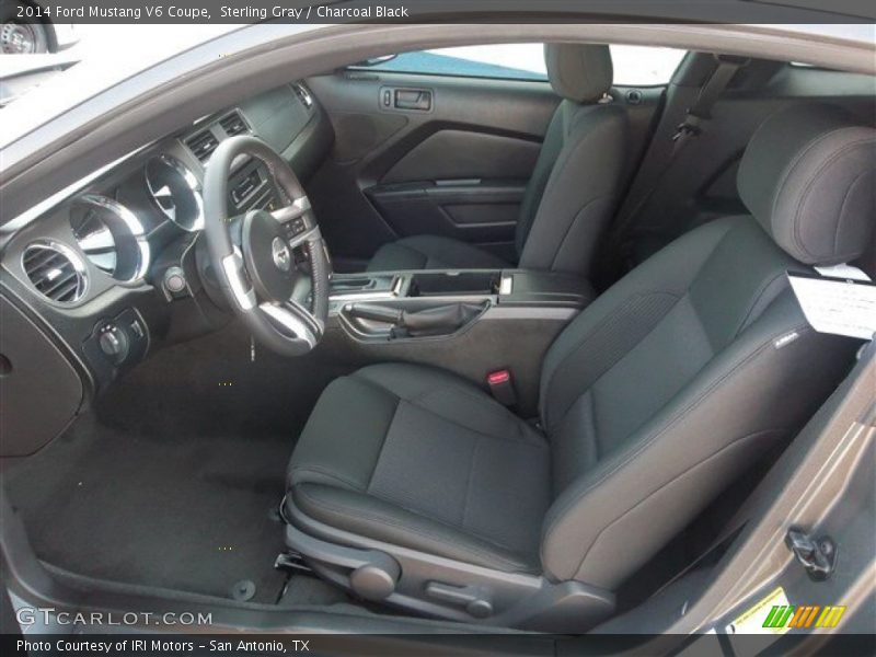 Sterling Gray / Charcoal Black 2014 Ford Mustang V6 Coupe
