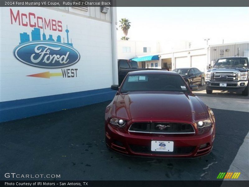 Ruby Red / Charcoal Black 2014 Ford Mustang V6 Coupe