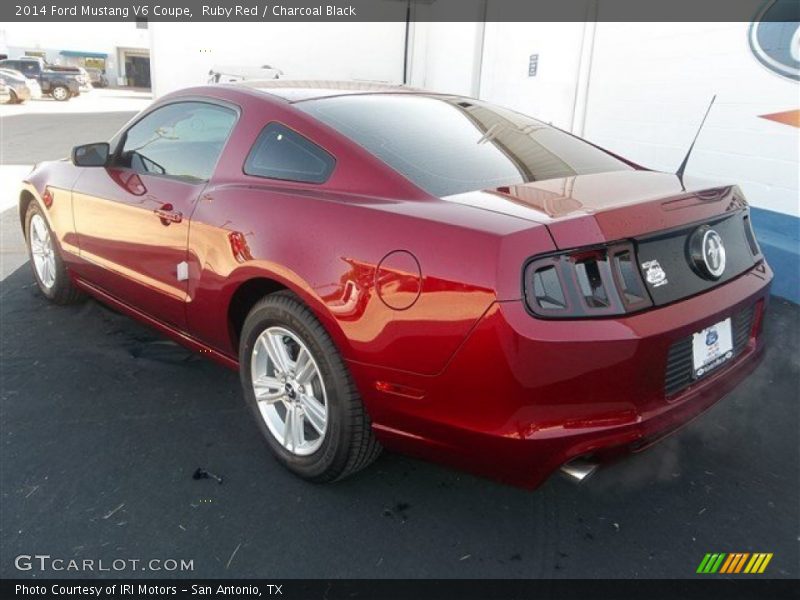 Ruby Red / Charcoal Black 2014 Ford Mustang V6 Coupe