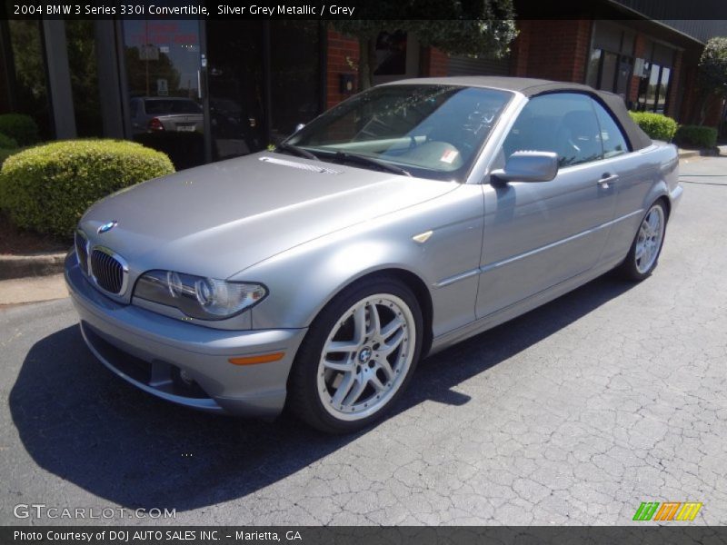 Silver Grey Metallic / Grey 2004 BMW 3 Series 330i Convertible