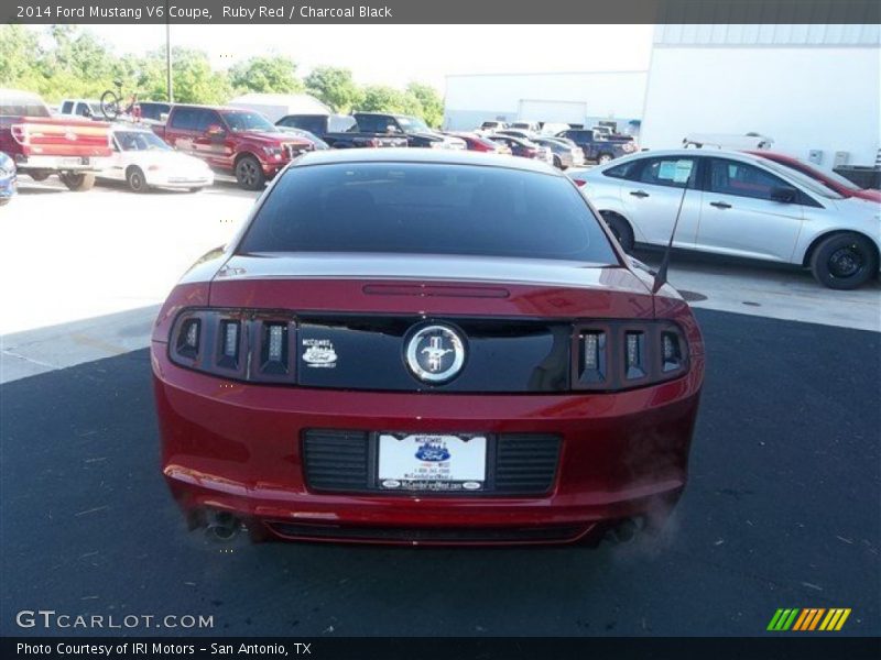 Ruby Red / Charcoal Black 2014 Ford Mustang V6 Coupe