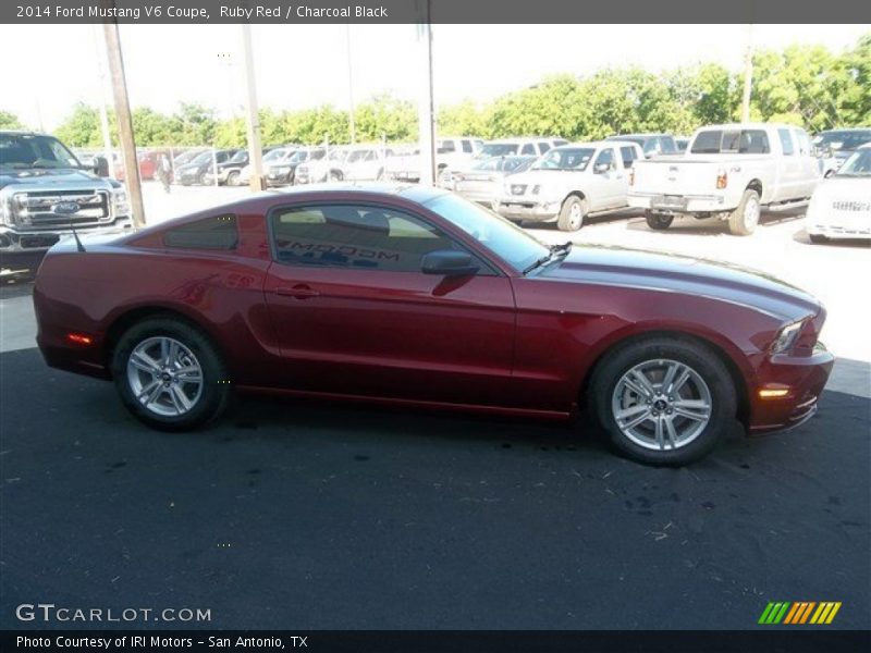 Ruby Red / Charcoal Black 2014 Ford Mustang V6 Coupe