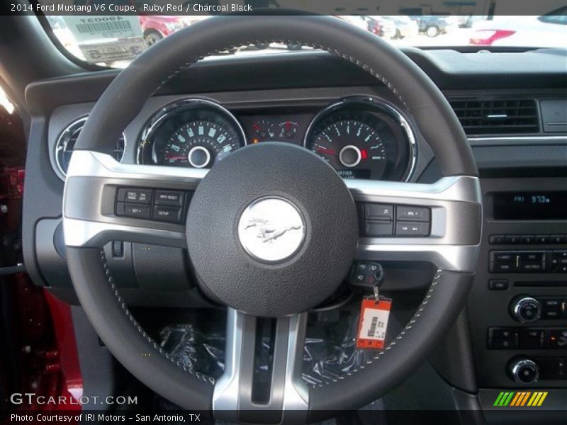 Ruby Red / Charcoal Black 2014 Ford Mustang V6 Coupe