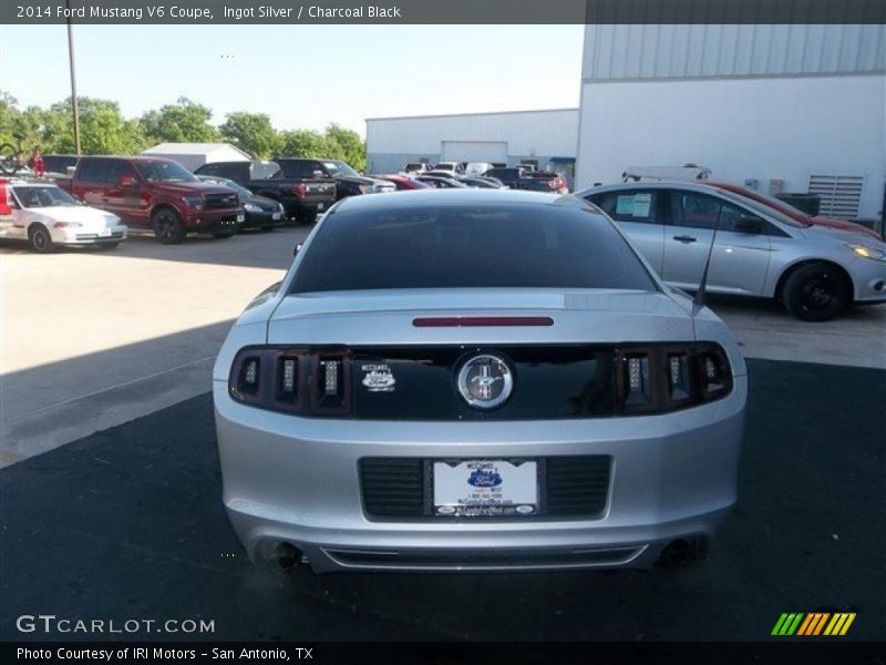 Ingot Silver / Charcoal Black 2014 Ford Mustang V6 Coupe