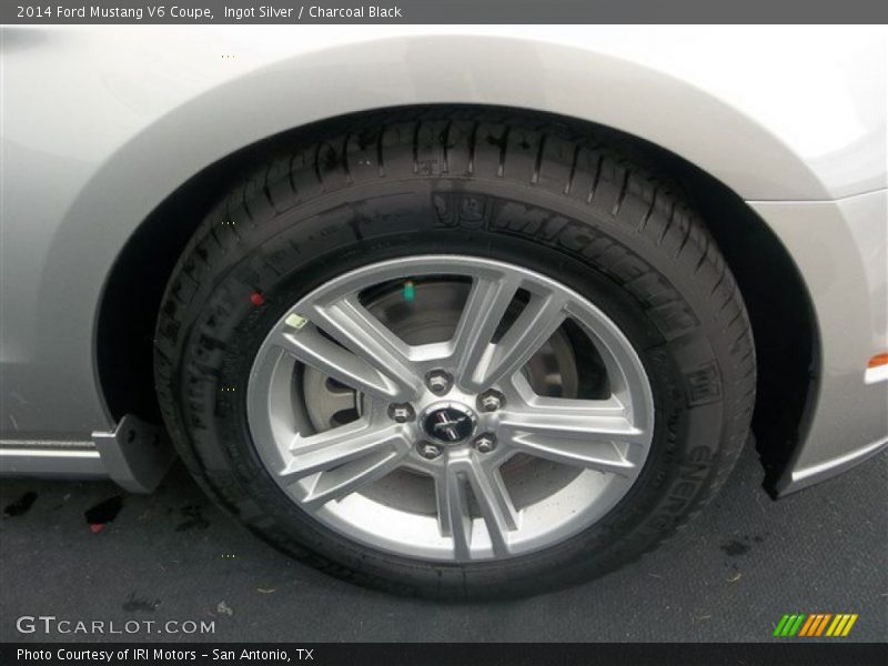 Ingot Silver / Charcoal Black 2014 Ford Mustang V6 Coupe