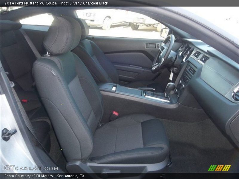 Ingot Silver / Charcoal Black 2014 Ford Mustang V6 Coupe