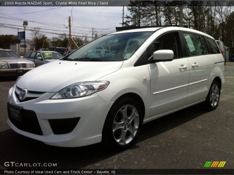 Crystal White Pearl Mica / Sand 2009 Mazda MAZDA5 Sport