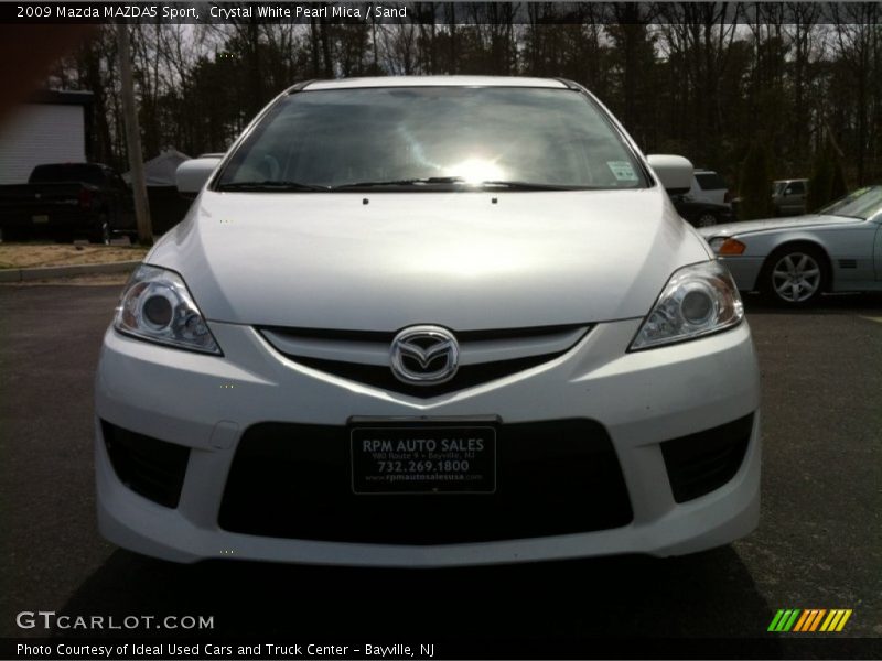 Crystal White Pearl Mica / Sand 2009 Mazda MAZDA5 Sport