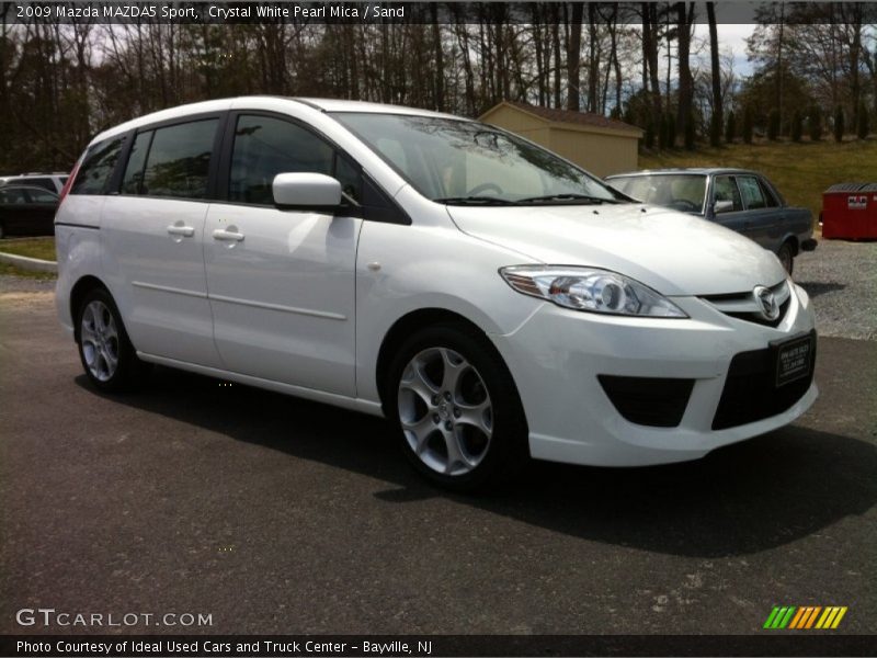 Crystal White Pearl Mica / Sand 2009 Mazda MAZDA5 Sport