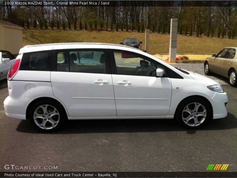 Crystal White Pearl Mica / Sand 2009 Mazda MAZDA5 Sport