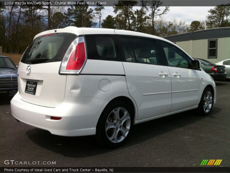 Crystal White Pearl Mica / Sand 2009 Mazda MAZDA5 Sport