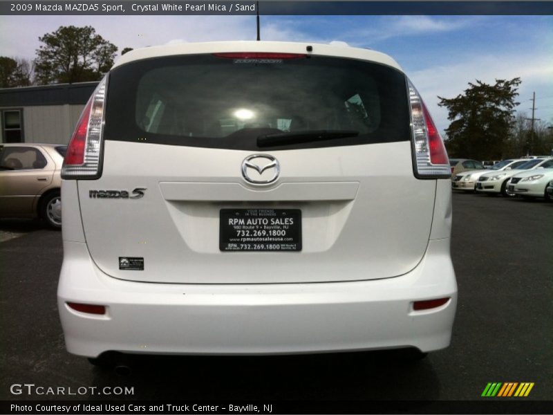 Crystal White Pearl Mica / Sand 2009 Mazda MAZDA5 Sport