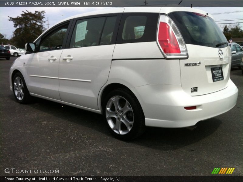 Crystal White Pearl Mica / Sand 2009 Mazda MAZDA5 Sport