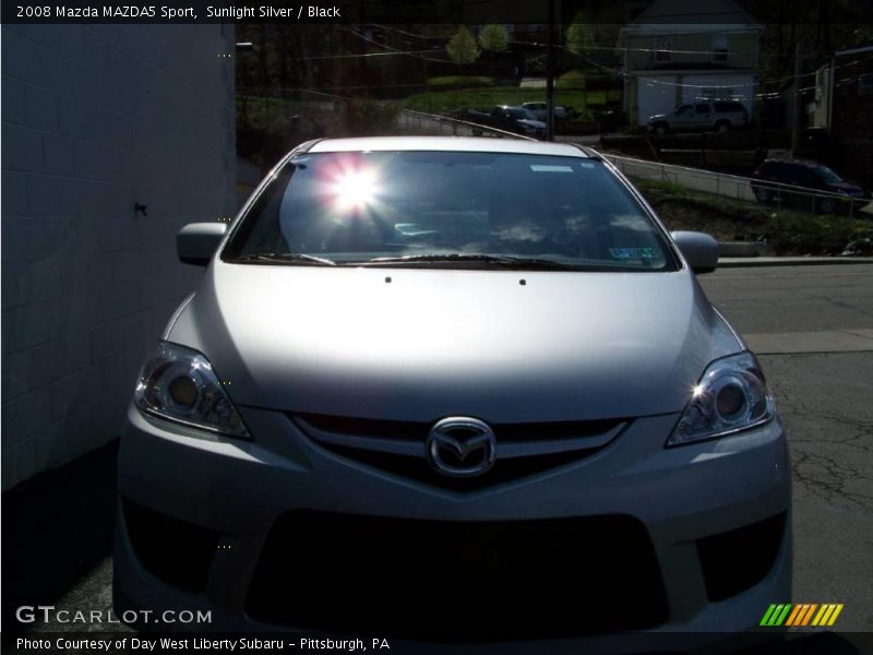 Sunlight Silver / Black 2008 Mazda MAZDA5 Sport
