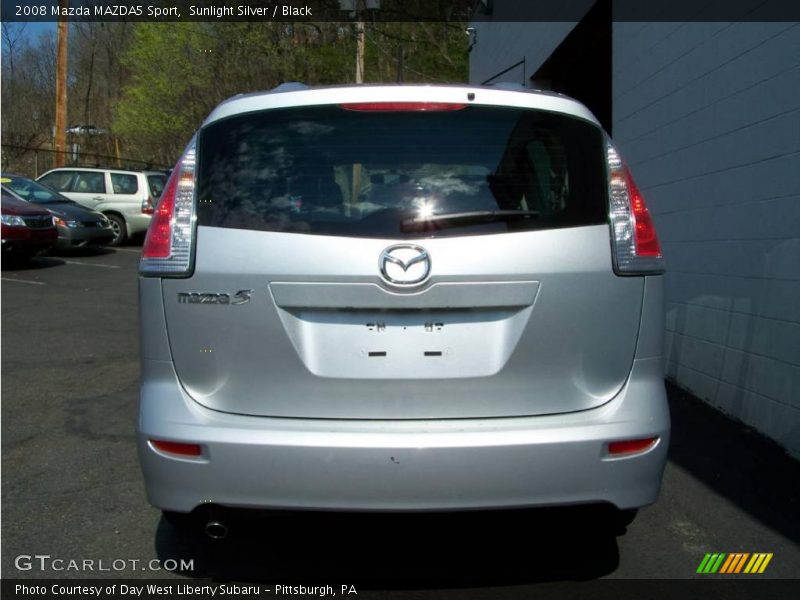 Sunlight Silver / Black 2008 Mazda MAZDA5 Sport