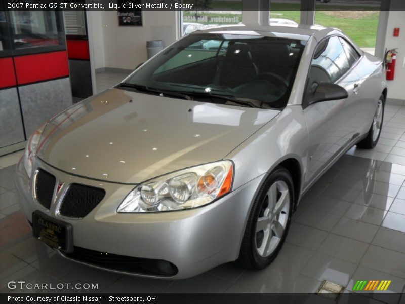 Liquid Silver Metallic / Ebony 2007 Pontiac G6 GT Convertible