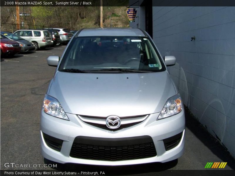 Sunlight Silver / Black 2008 Mazda MAZDA5 Sport
