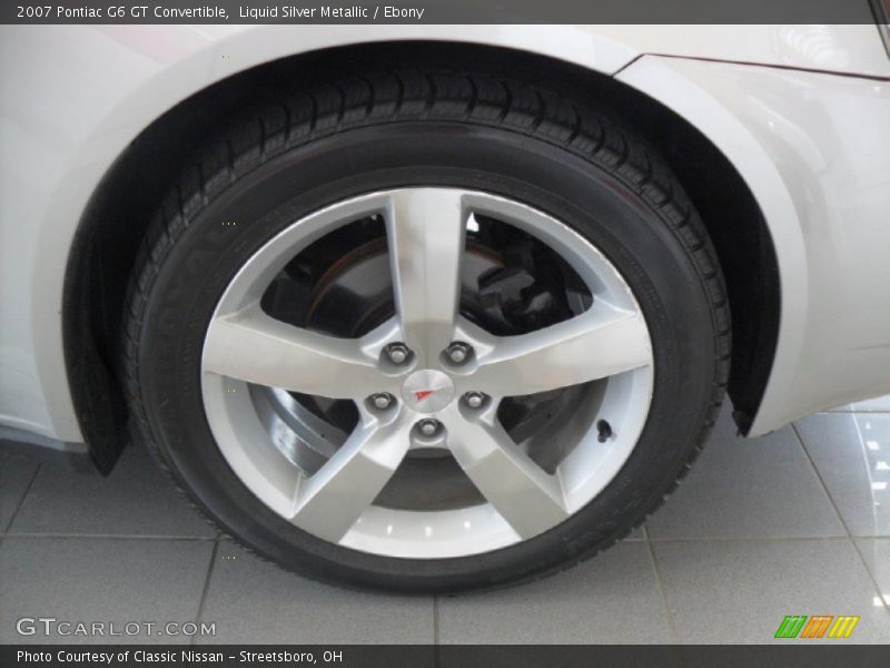 Liquid Silver Metallic / Ebony 2007 Pontiac G6 GT Convertible