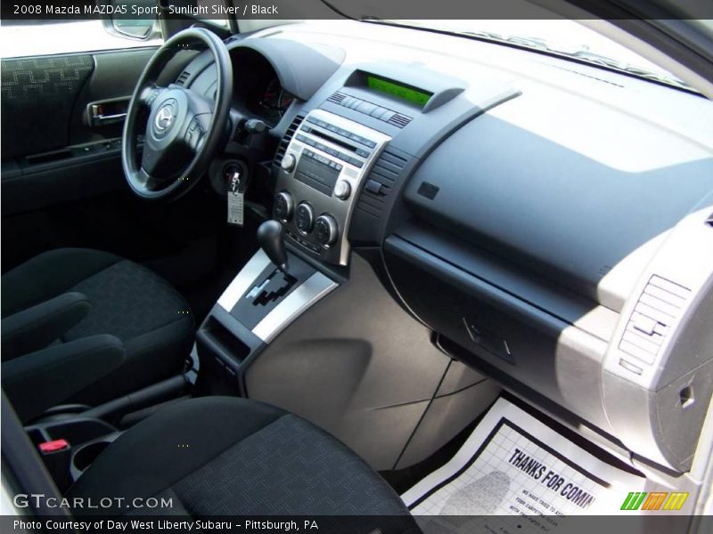 Sunlight Silver / Black 2008 Mazda MAZDA5 Sport