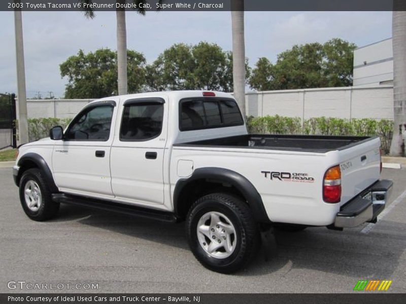 Super White / Charcoal 2003 Toyota Tacoma V6 PreRunner Double Cab