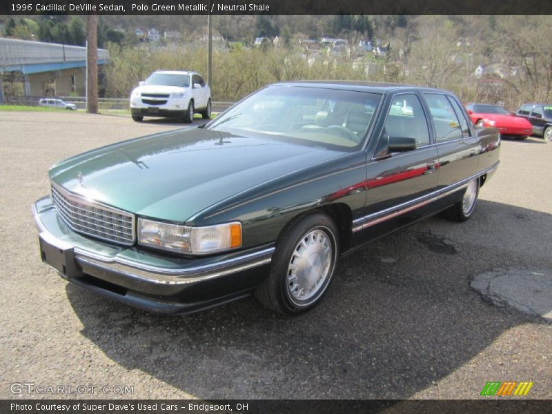 Polo Green Metallic / Neutral Shale 1996 Cadillac DeVille Sedan