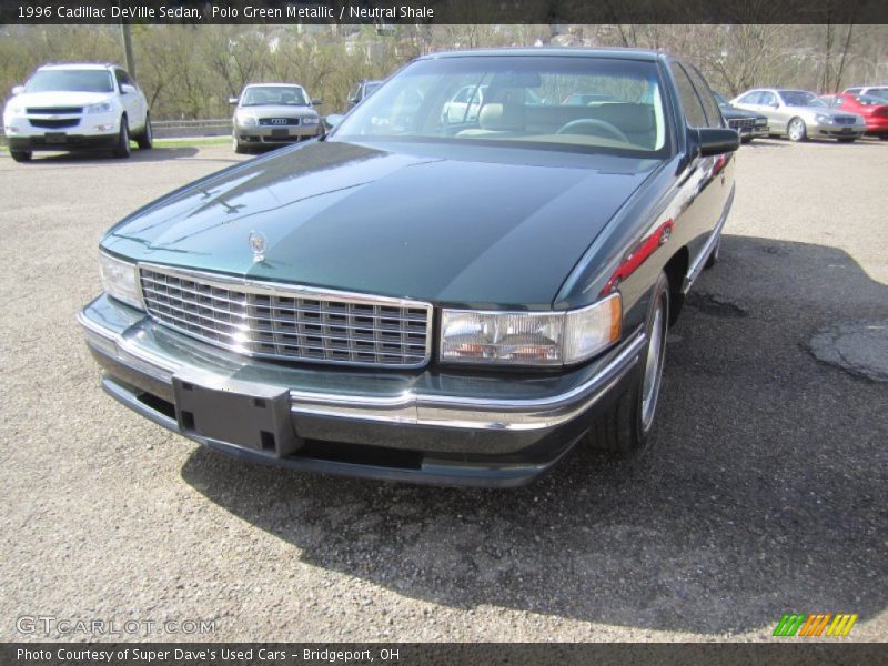 Polo Green Metallic / Neutral Shale 1996 Cadillac DeVille Sedan