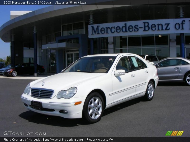 Alabaster White / Java 2003 Mercedes-Benz C 240 Sedan