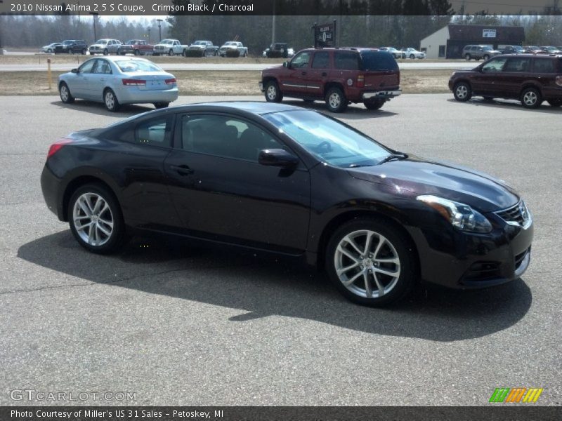 Crimson Black / Charcoal 2010 Nissan Altima 2.5 S Coupe