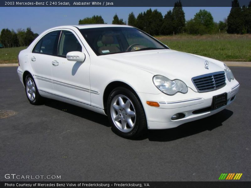 Alabaster White / Java 2003 Mercedes-Benz C 240 Sedan