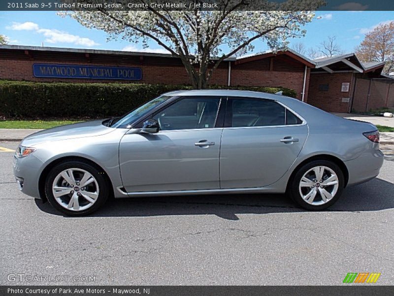 Granite Grey Metallic / Jet Black 2011 Saab 9-5 Turbo4 Premium Sedan