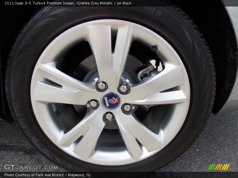 Granite Grey Metallic / Jet Black 2011 Saab 9-5 Turbo4 Premium Sedan