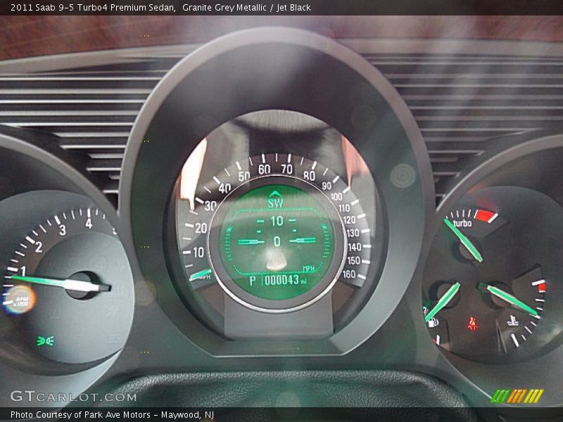 Granite Grey Metallic / Jet Black 2011 Saab 9-5 Turbo4 Premium Sedan