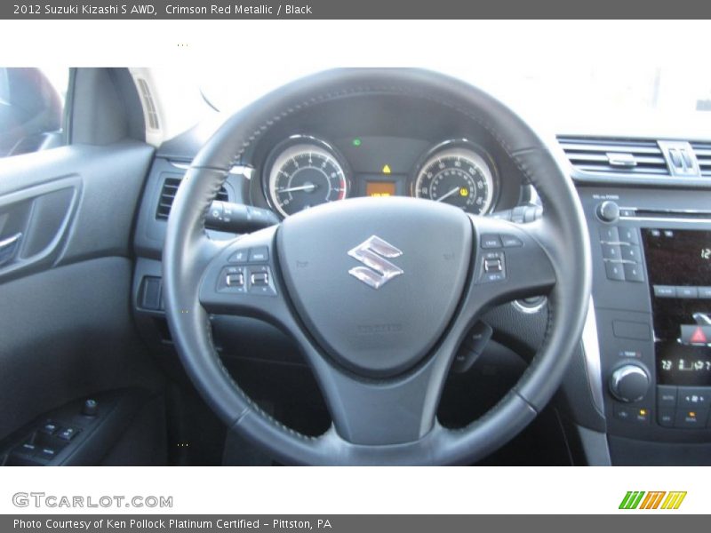 Crimson Red Metallic / Black 2012 Suzuki Kizashi S AWD