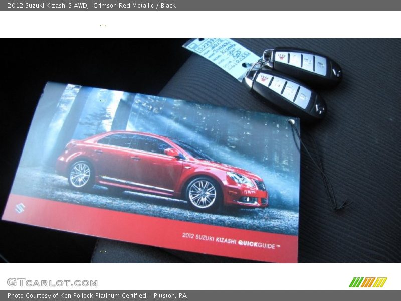Crimson Red Metallic / Black 2012 Suzuki Kizashi S AWD