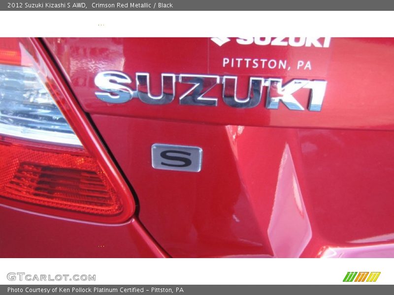 Crimson Red Metallic / Black 2012 Suzuki Kizashi S AWD