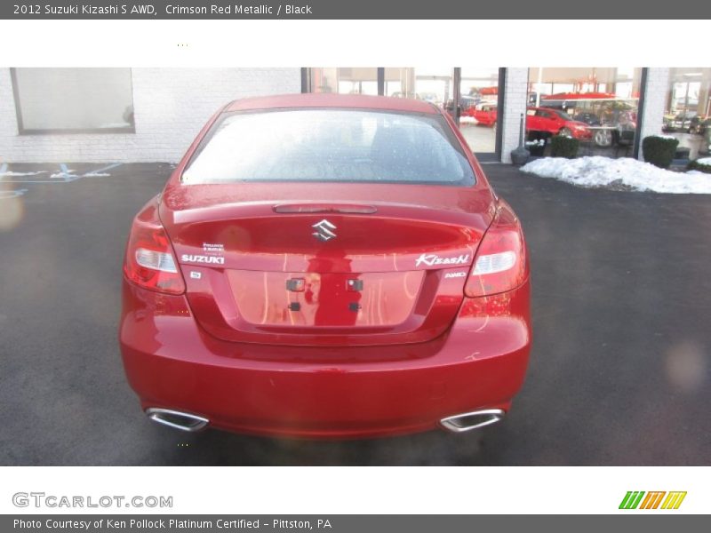 Crimson Red Metallic / Black 2012 Suzuki Kizashi S AWD