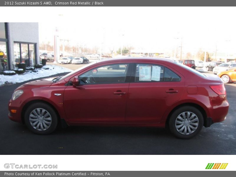 Crimson Red Metallic / Black 2012 Suzuki Kizashi S AWD