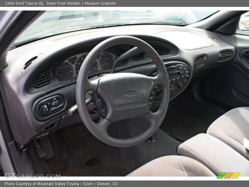 Silver Frost Metallic / Medium Graphite 1999 Ford Taurus SE