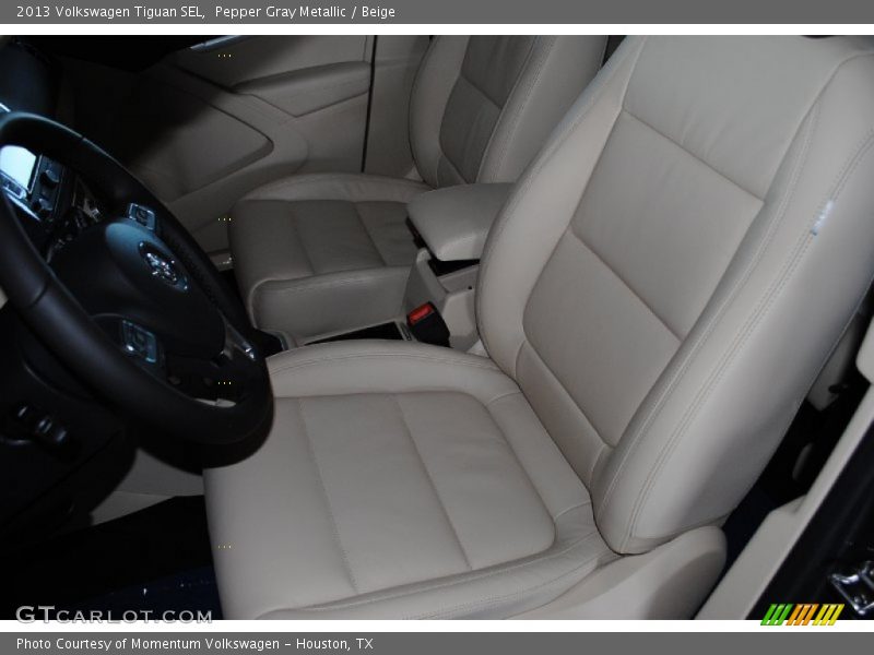 Pepper Gray Metallic / Beige 2013 Volkswagen Tiguan SEL
