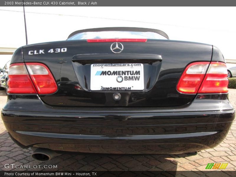 Black / Ash 2003 Mercedes-Benz CLK 430 Cabriolet