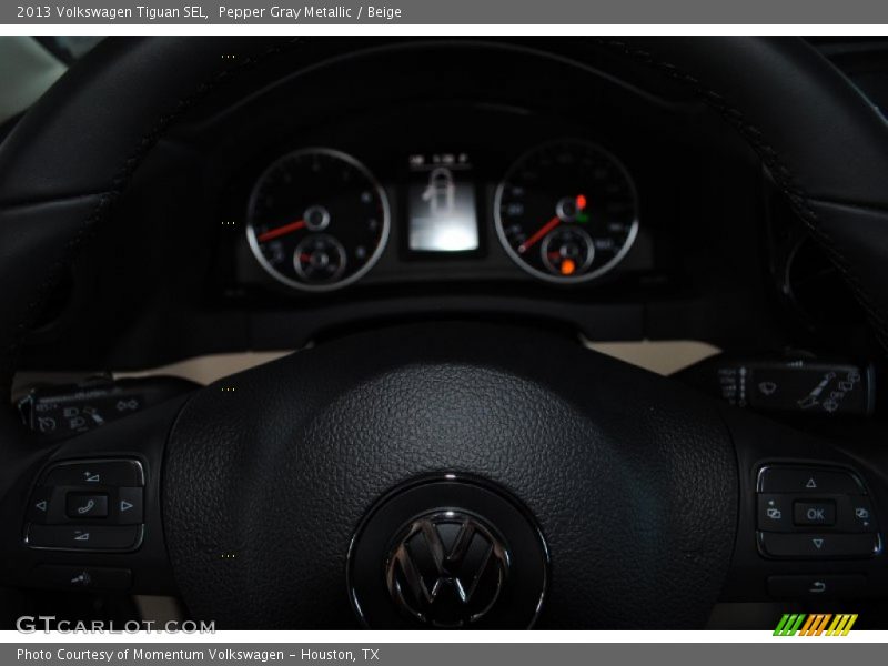 Pepper Gray Metallic / Beige 2013 Volkswagen Tiguan SEL