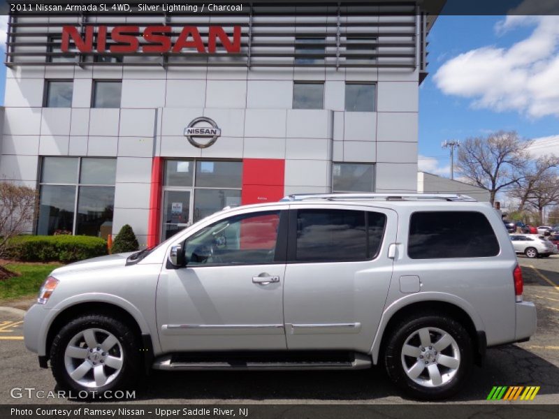 Silver Lightning / Charcoal 2011 Nissan Armada SL 4WD