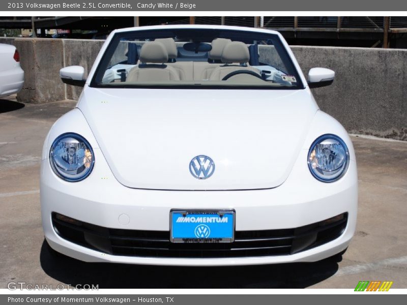 Candy White / Beige 2013 Volkswagen Beetle 2.5L Convertible